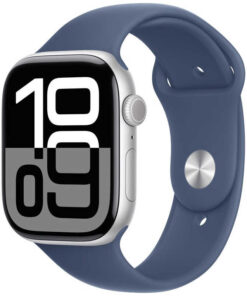 アップル アップル Apple Watch Series 10(GPSモデル)- 46mmシルバーアルミニウムケースとデニムスポーツバンド - M/L MWWM3JA MWWM3JA