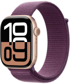 アップル アップル Apple Watch Series 10(GPSモデル)- 46mmローズゴールドアルミニウムケースとプラムスポーツループ MWWV3JA MWWV3JA